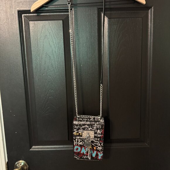 DKNY Crossbody Multi Color Grafitti Chain Small - Picture 2 of 6